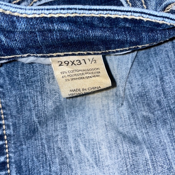 BKE Payton Universal fit Mid rise bootcut. Size 29x31.5 (29R) Mid/acid wash - Picture 9 of 11